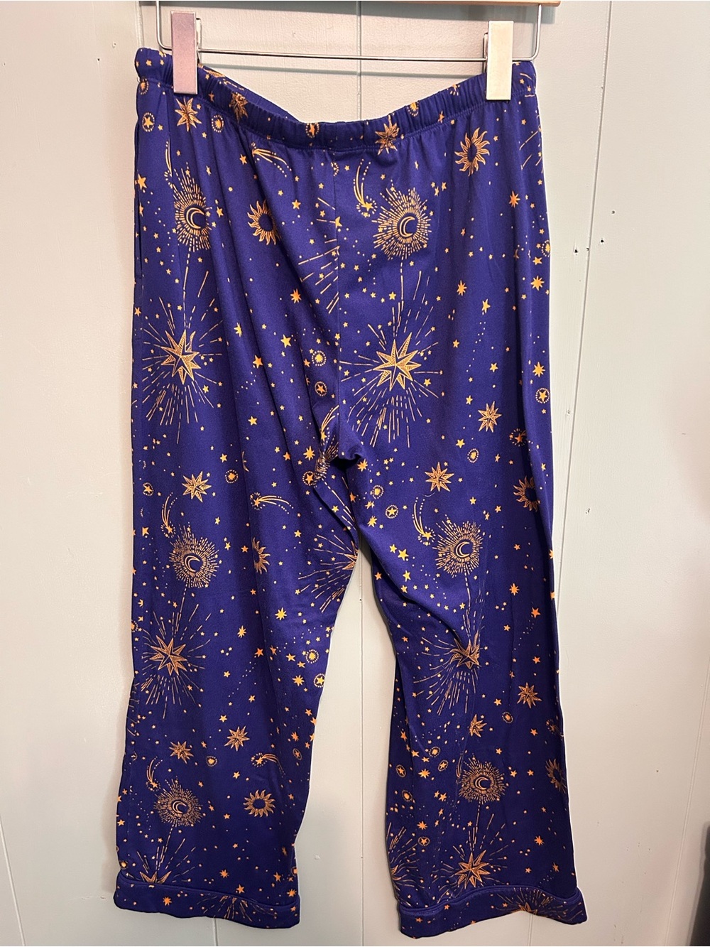 Room Service Navy Star & Moon Button-Down Pajama Set - Picture 5 of 6
